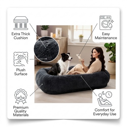 Human pet bed large calming - human,