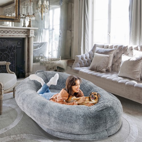 Human sized dog bed giant - human, faux