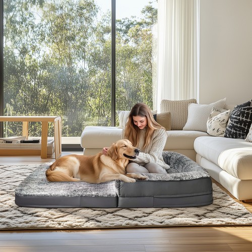 Large foam dog beds - large,