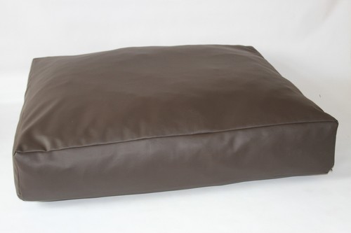 Faux leather dog - faux, bed