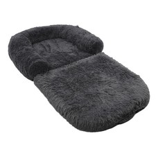 Adult Dog Bed Dark Gray Human